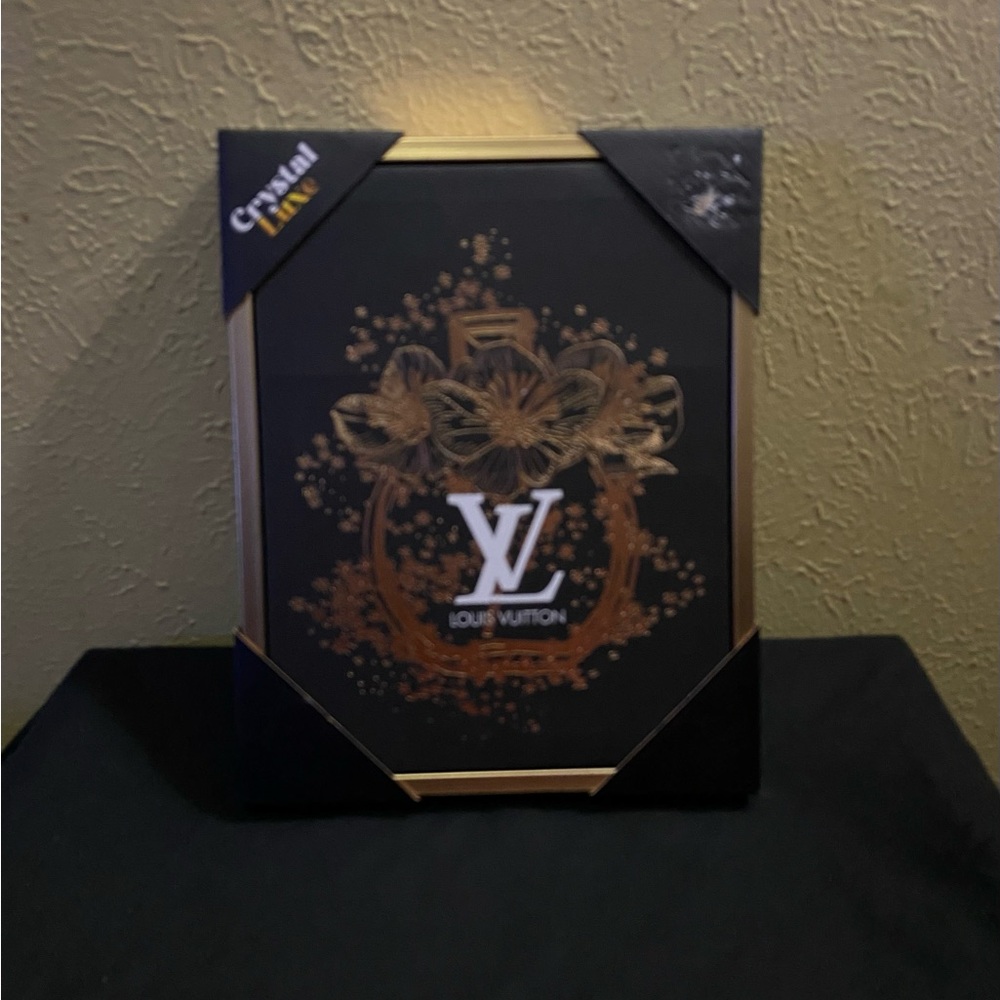 Crystal Luxe Black and Gold Decorative Frame